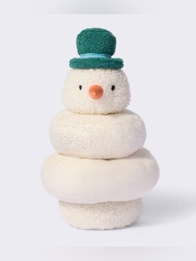 Cloud Island Plush Snowman Stacking Toy